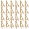 U.S. Art Supply; 5" Mini Easel (24 Pack) - Natural Wooden A-Frame Tabletop Display Stand, Mini Easel Stand - Small Easels for Display, Small Canvases, Crafts, Business Cards, Signs, Photos, Gifts; Category:Drawing & Coloring; Image:2